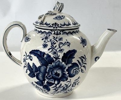 Lot 44 - A Booths Worcester style teapot and cover with...
