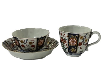 Lot 320 - A Worcester trio of cup., saucer and tea bowl...