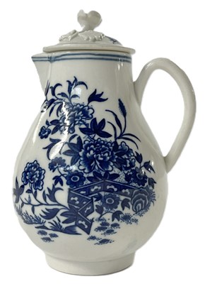 Lot 307 - A Worcester porcelain milk jug and cover in...