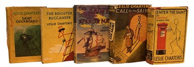 Lot 211 - LESLIE CHARTERIS: 5 Titles: SAINT OVERBOARDS,...