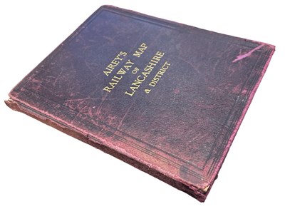 Lot 1199 - AIREY'S RAILWAY MAP OF LANCASHIRE AND DISTRICT....