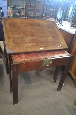 Lot 392 - A Georgian mahogany architects table with a...