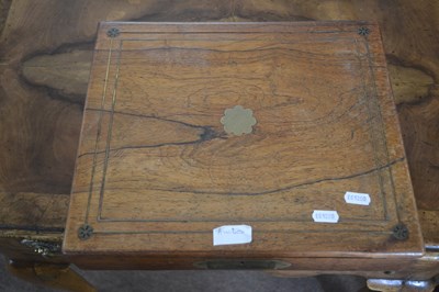 Lot 398 - An early 19th Century rosewood writing box of...
