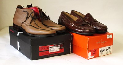 Lot 148 - Two pairs of gentleman's shoes: to include a...
