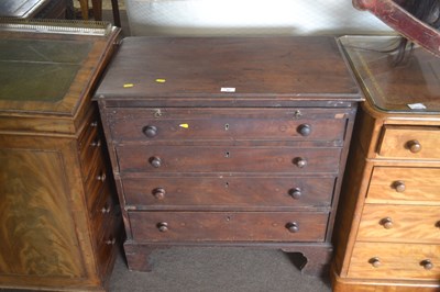 Lot 407 - A Georgian mahogany bachelors type chest with...
