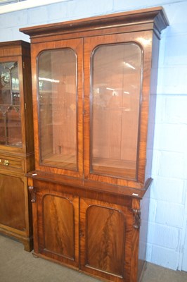 Lot 426 - A Victorian mahogany bookcase cabinet with...