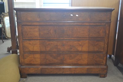 Lot 429 - A 19th Century continental mahogany chest of...