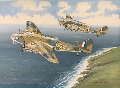 Lot 30 - Mike Bailey (British, 20th century), 'Spitfire...