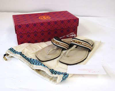 Lot 85 - Tory Burch: a pair of Jessa leather and...