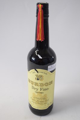 Lot 93 - Burdon Dry Fino Sherry, 70cl bottle