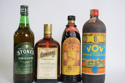Lot 147 - Mixed Lot: four bottles Stones Original Green...