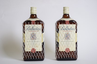 Lot 150 - Two 1 ltr bottles Ballantines Finest Scotch...