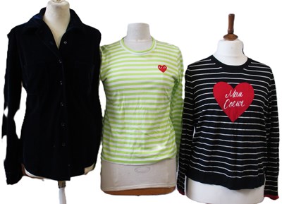 Lot 39 - Three lady's tops: including a Whistles navy...