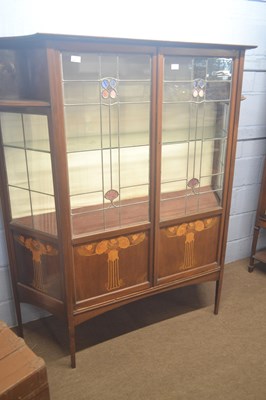 Lot 426 - An Edwardian mahogany lead glazed display...