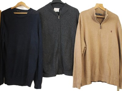 Lot 158 - A RAlph Lauren Polo zip neck jumper size XXL;...