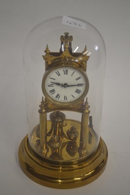 Lot 476 - A 20th Century brass 400 day tortion...