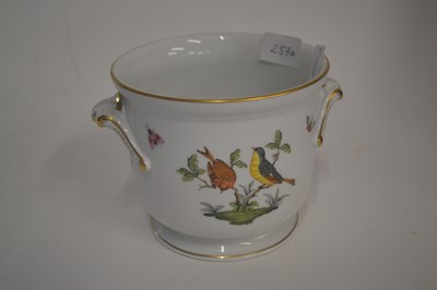 Lot 280 - A Herend Hungarian jardiniere decorated with...