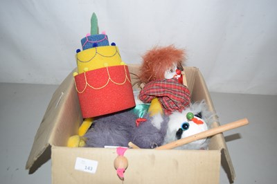 Lot 143 - A group of various marionette puppets