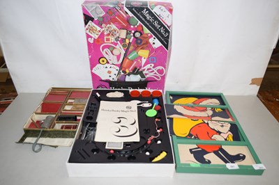 Lot 201 - A pair of incomplete magic sets, together with...