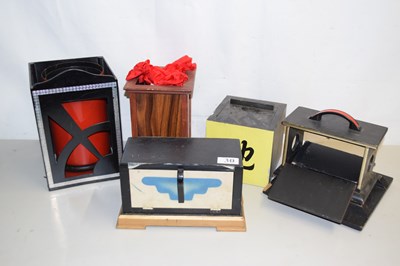 Lot 137 - A group of various magic illusion boxes