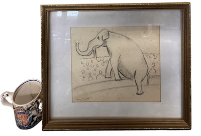 Lot 320 - DAME LAURA KNIGHT: Framed pencil drawing of a...