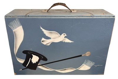 Lot 387 - A suitcase-style magician's illusion box,...