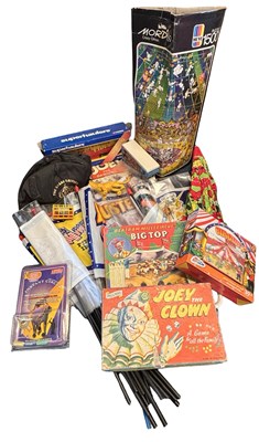 Lot 202 - ONE BOX: Various circus games, promotional...