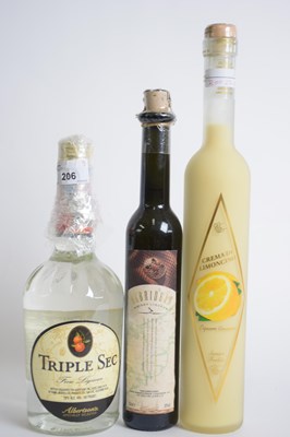 Lot 206 - Mixed Lot: one bottle Triple Sec, one bottle...