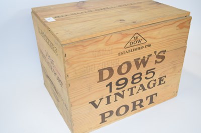 Lot 8 - Twelve bottles Dow's vintage Port 1985 in...