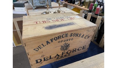 Lot 218 - Twelve bottles Delaforce Sons Port 1975, in...