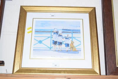 Lot 39 - Faye Whitaker coloured print Brothers in Arms,...