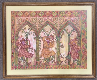 Lot 55 - British School, contemporary, mixed media...