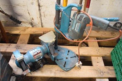 Lot 294a - Clark 6" bench grinder, along with a Black &...