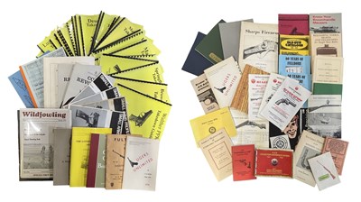 Lot 845 - Box of pamphlets guides on various guns...