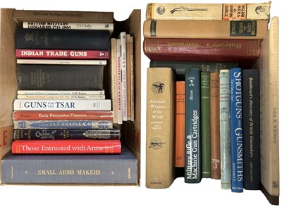 Lot 844 - Box on guns and shooting 