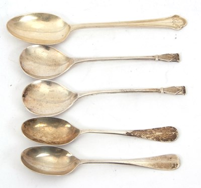 Lot 116 - A pair of Hanoverian rat-tail spoons,...