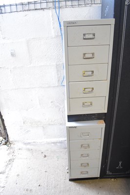 Lot 230a - Two metal workshop cabinets