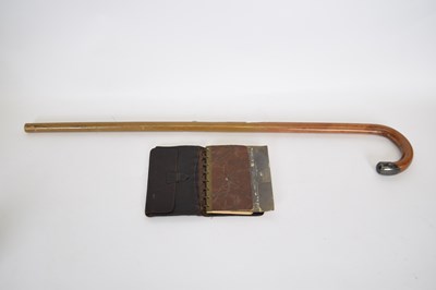 Lot 180 - A leather wallet with inscription from...