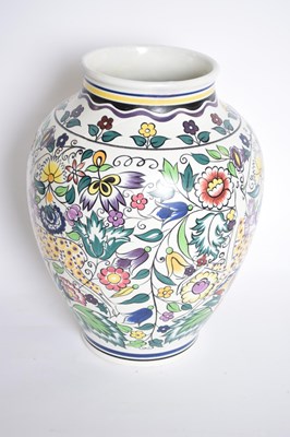 Lot 89 - A Poole pottery vase the baluster body with a...