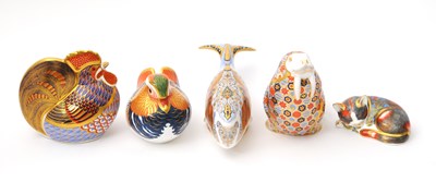Lot 166 - Royal Crown Derby Paperweights; Oceanic Whale...