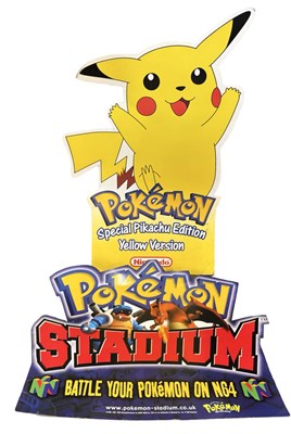 Lot 231 - POKEMON: A large pair of Nintendo advertising...