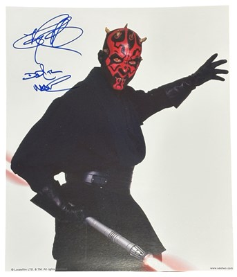 Lot 99 - STAR WARS: Autographed photograph, Ray Park as...