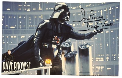 Lot 100 - STAR WARS: Autographed photograph, Dave Prowse...