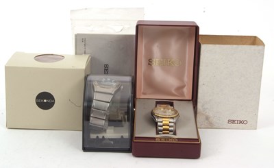 Lot 267 - Two gents wristwatches, a Seiko SQ and a...