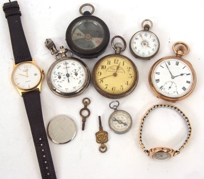 Lot 272 - Mixed lot to include a 9ct gold ladies...