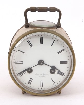Lot 278 - A Cook & Kelby of Calcutta clock, the clock...
