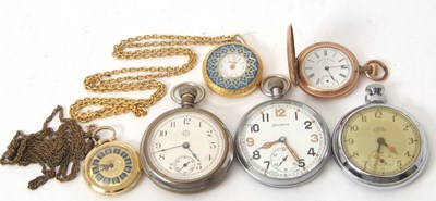 Lot 271A - A mixed lot of pocket watches, to include a...
