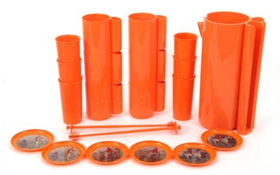 Lot 179 - Orangeade stacking drink set designed by Jean...