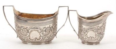 Lot 120 - A George III silver twin handled sugar bowl...