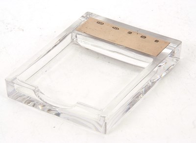 Lot 140 - An Elizabeth II glass and silver mounted...